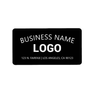 Editable Business Name, Website & Uploaded Logo Label
