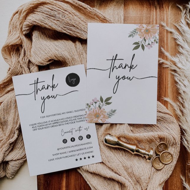 EDITABLE Business Thank You Card Printable (EDITABLE Business Thank You Card Printable)