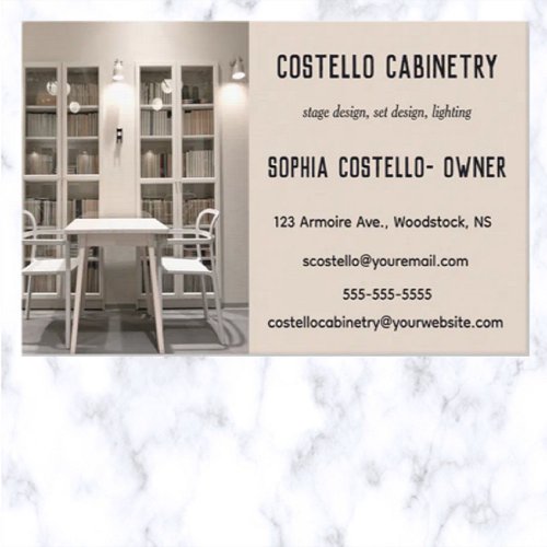Editable Cabinetry Business Card