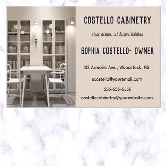 Editable Cabinetry Business Card (Creator Uploaded)