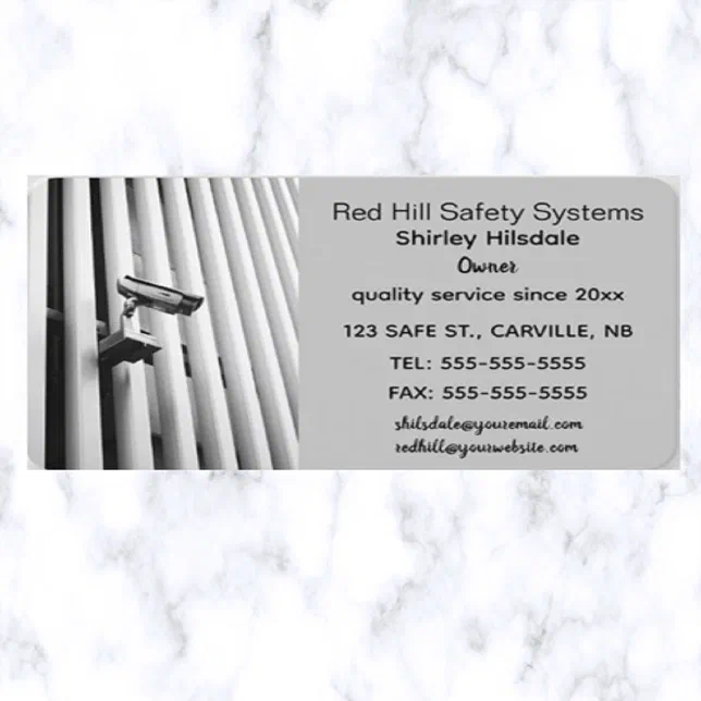 Editable Camera Home Security Business Card | Zazzle