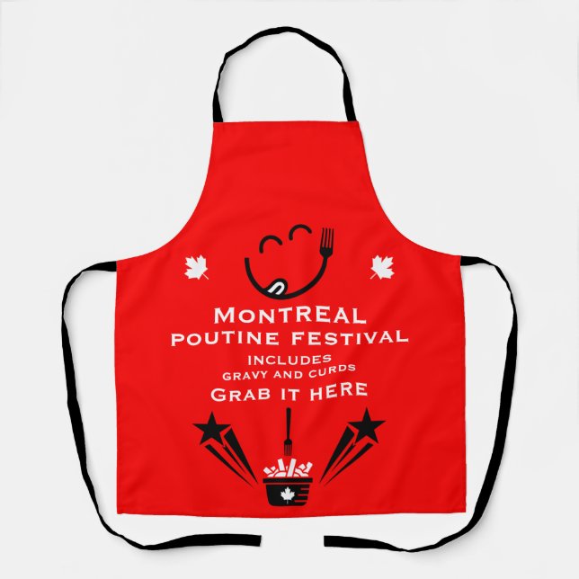Editable Canadian Poutine Festival Apron (Front)