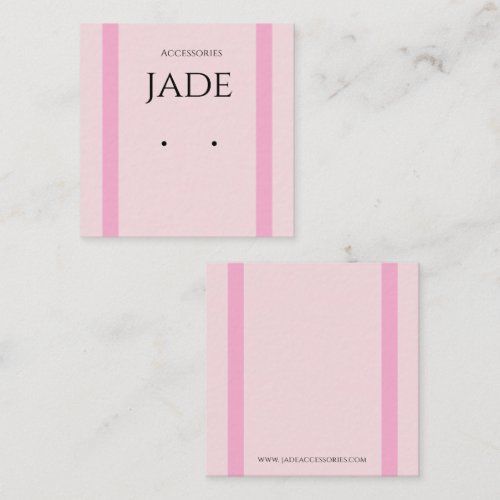 editable card for earrings