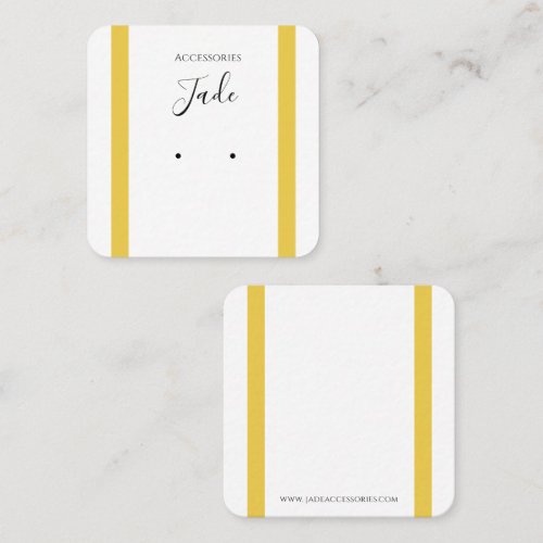 editable card for earrings
