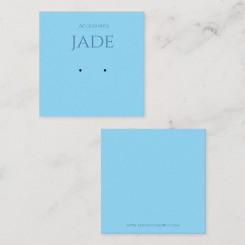 editable card for earrings