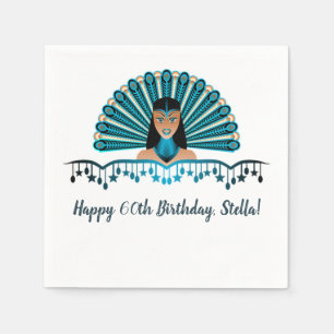 Editable Caribbean Carnival Birthday Napkins