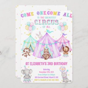 Editable Carnival Invitations
