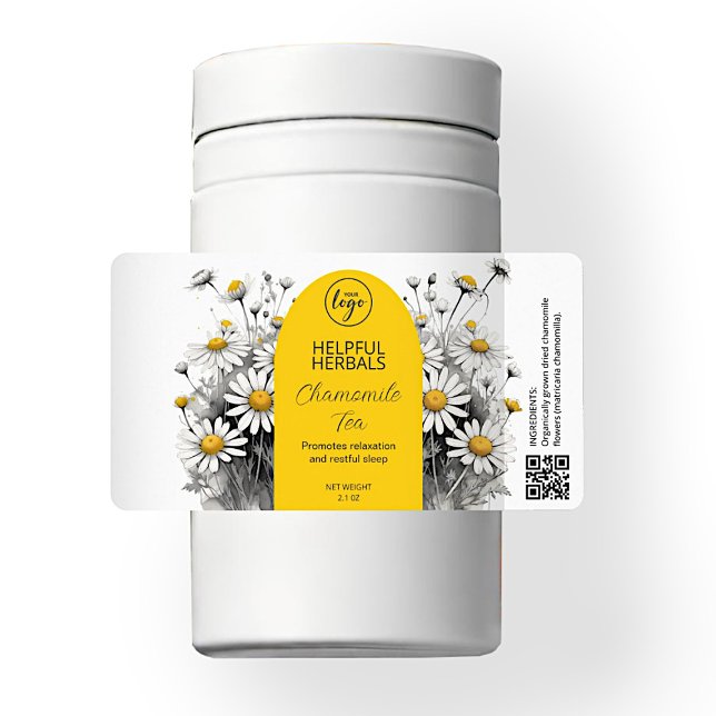Editable Chamomile Tea Labels (Creator Uploaded)