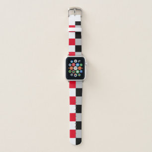 Editable checkerboard pattern apple watch band