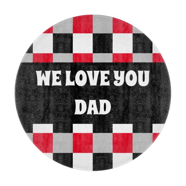 Editable checkerboard pattern cutting board (Front)