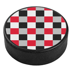 Editable checkerboard pattern hockey puck
