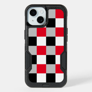 Editable checkerboard pattern iPhone 15 case