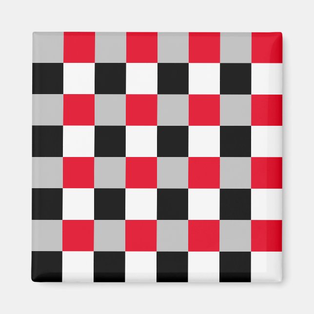 Editable checkerboard pattern magnet (Front)