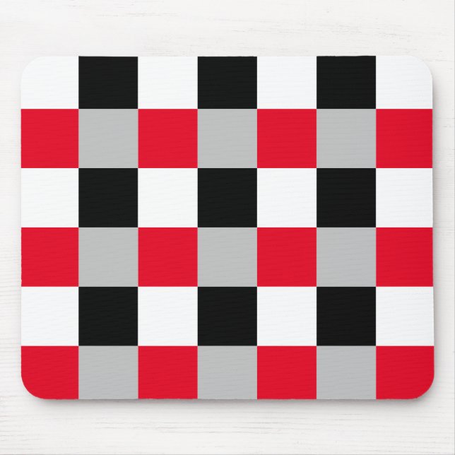 Editable checkerboard pattern mouse pad (Front)