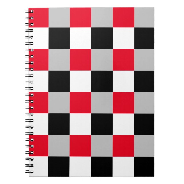 Editable checkerboard pattern notebook (Front)
