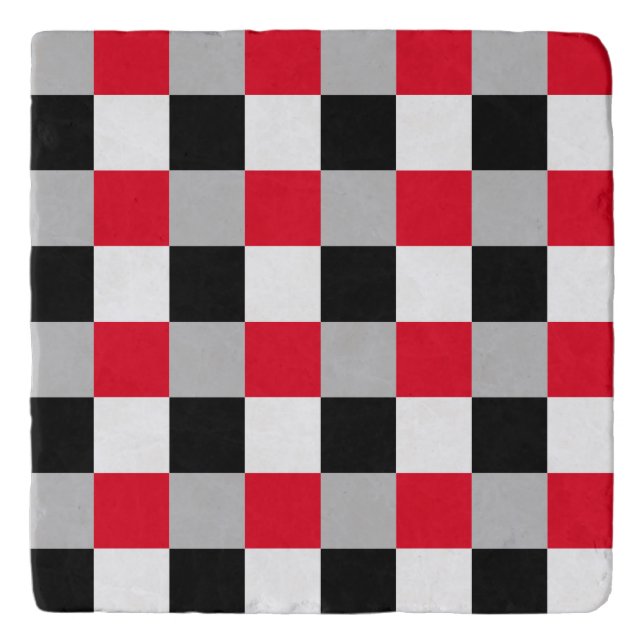 Editable checkerboard pattern trivet (Front)