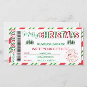 Editable Christmas Coupon Template