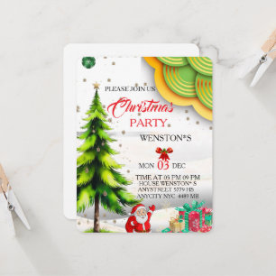 Editable Christmas Party Invitation, Printable