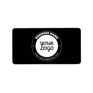 Editable Circular Text & Uploaded Logo Template Label