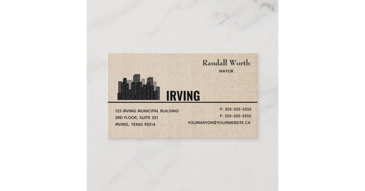 A closer look at Urban Building Skyline Business Card