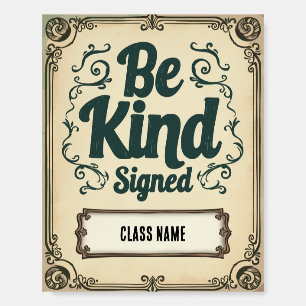 Editable Classroom Rules Poster with Name