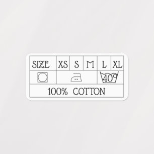 Editable Clothing Label Template