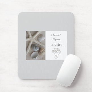 Editable Coastal Florist Branding Logo Template Mouse Pad