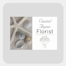 Editable Coastal Florist Branding Logo Template
