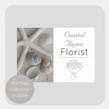 Editable Coastal Florist Branding Logo Template