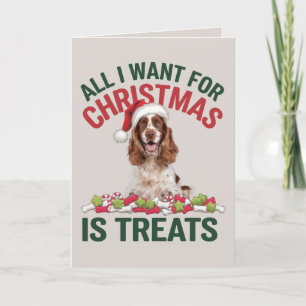 EDITABLE Cocker Spaniel Funny Dog Christmas Card