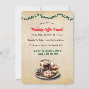 Editable Coffee and Donuts Invitation