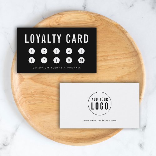 Editable Color Add Your Logo Loyalty Card