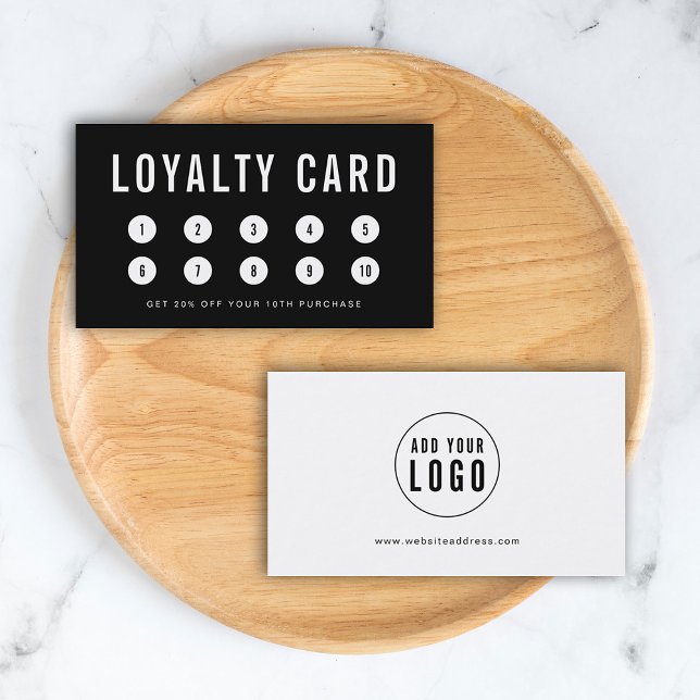 Editable Color Add Your Logo Loyalty Card (Creator Uploaded)
