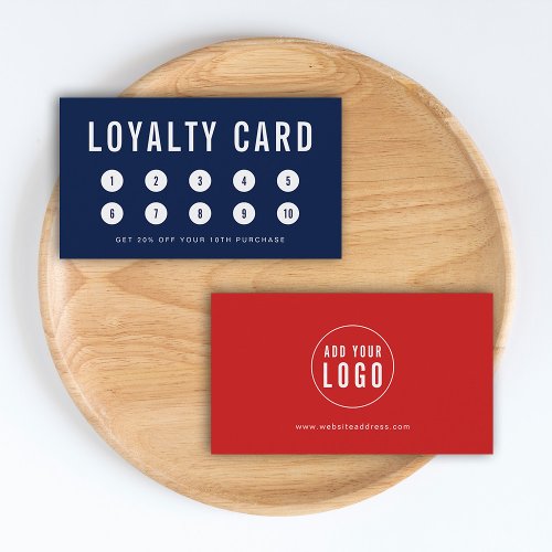 Editable Color Add Your Logo Loyalty Card