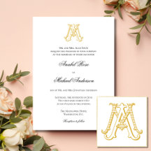 EDITABLE COLOR AM Monogram or MA Monogram