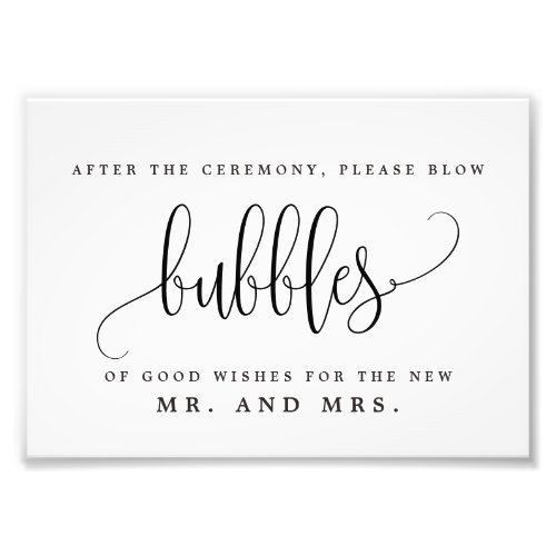 Editable COLOR and SIZE Bubbles Sign LCC