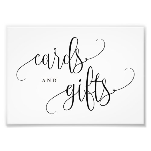 Editable COLOR and SIZE Cards and Gifts Sign LCC