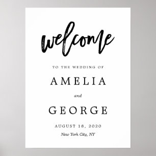 Editable COLOR and SIZE Welcome Sign BCC