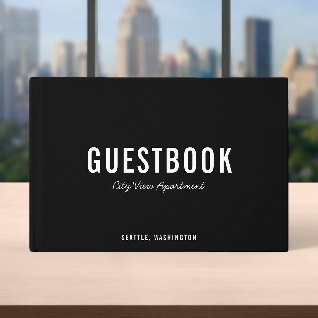 Editable Color Bold Modern and Script Guest Book (Creator Uploaded)