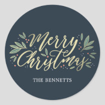 EDITABLE COLOR Christmas Glow Sticker