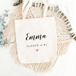 EDITABLE COLOR Custom Wedding Party Tote<br><div class="desc">A simply adorable,  personalized tote bag that's both stylish and functional. Fully editable color,  including the heart color.
Design © Berry Berry Sweet. Visit our website www.berryberrysweet.com for matching items and more stylish designs.</div>