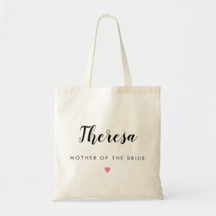 EDITABLE COLOR Custom Wedding Party Tote Bag