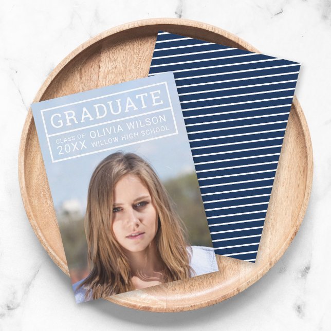 Editable Color Grid Photo Graduate Announcement (Creator Uploaded)