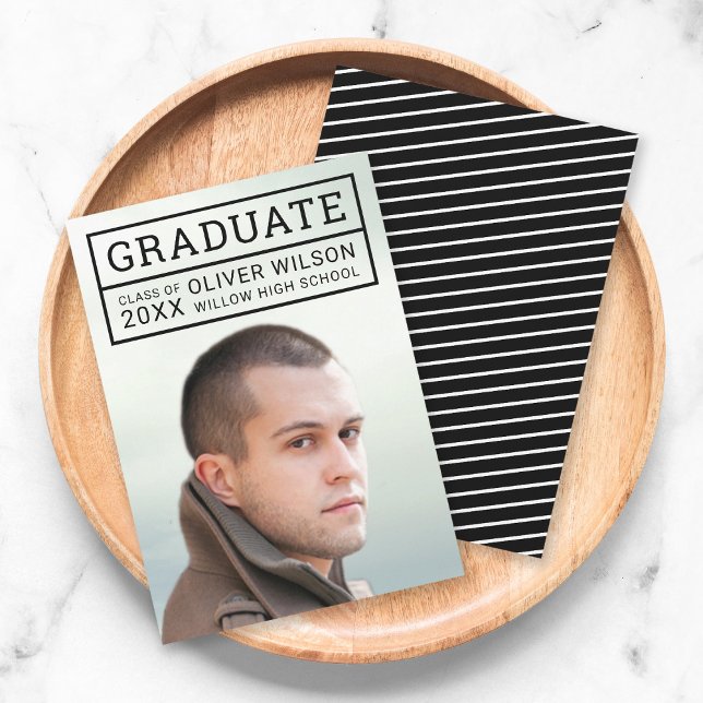 Editable Color Grid Photo Graduate Announcement (Creator Uploaded)