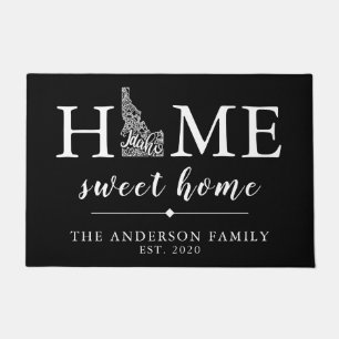 Editable Color IDAHO Personalized State Doormat