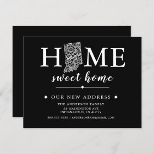 Editable Color INDIANA Moving Announcement