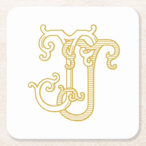 EDITABLE COLOR JJ Monogram JJ Logo Coasters 