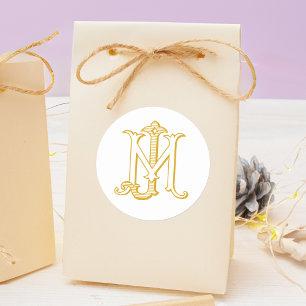 EDITABLE COLOR JM Monogram MJ Monogram Stickers