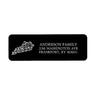 Editable Color KENTUCKY Moving Announcement Label