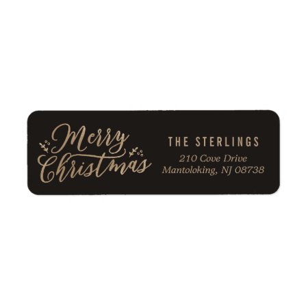 Editable Color Merry Christmas Address Labels